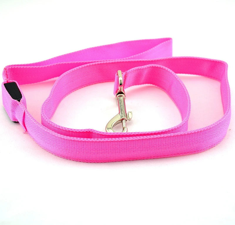 LED Dog Leash Light Luminous Pet Dog Lead Leash For Dogs Cats Nylon Light Night Safety Flashing Pet Dog Leashes For Small Dog