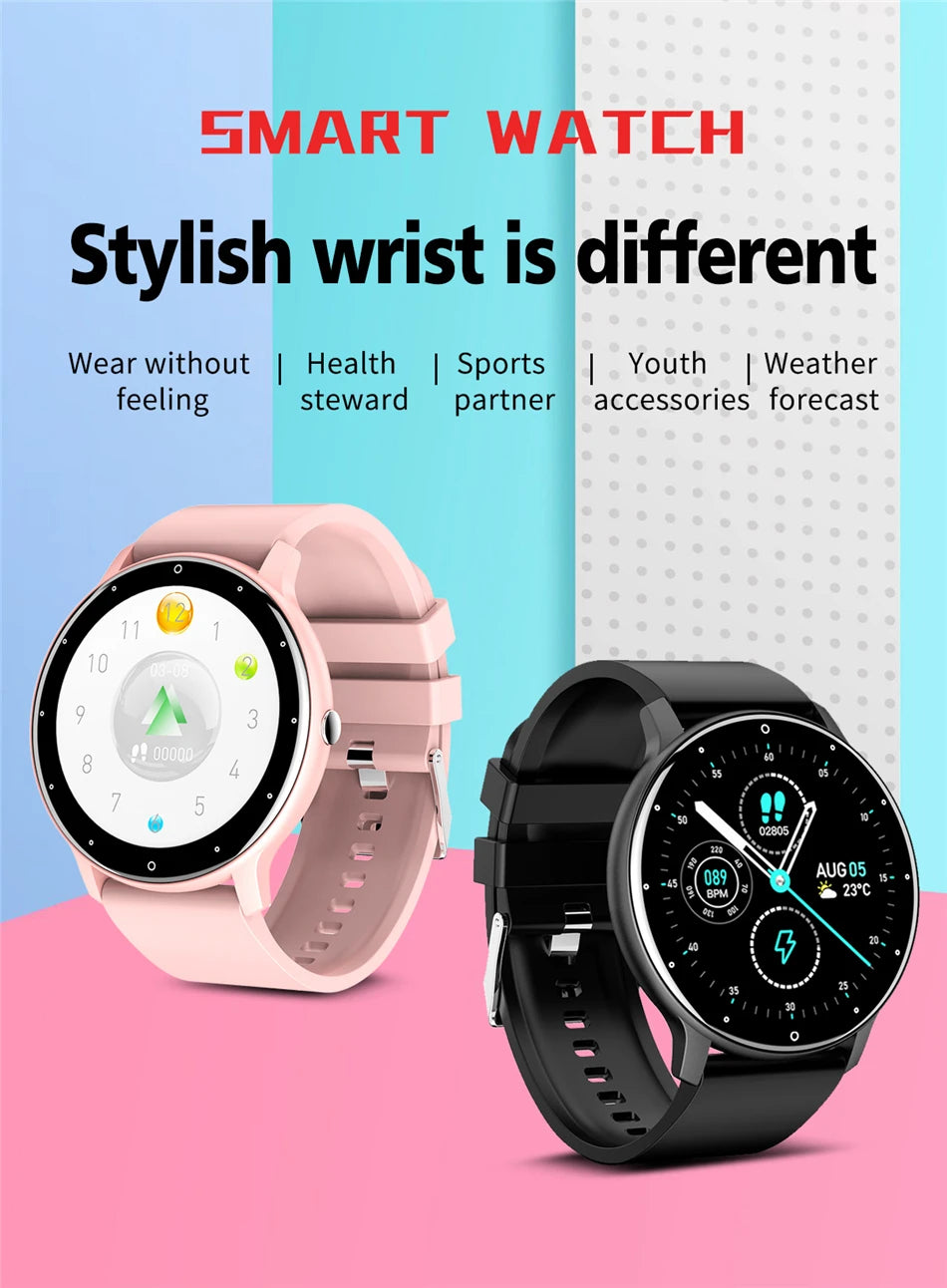 LIGE 2025 New Smart Watch Men Full Touch Screen Sport Fitness Watch IP67 Waterproof Bluetooth For Android ios smartwatch Men+box
