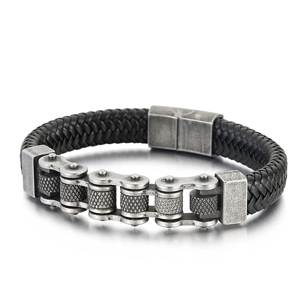 KALEN Bicycle Chain  Braided Rope Bracelet for Man