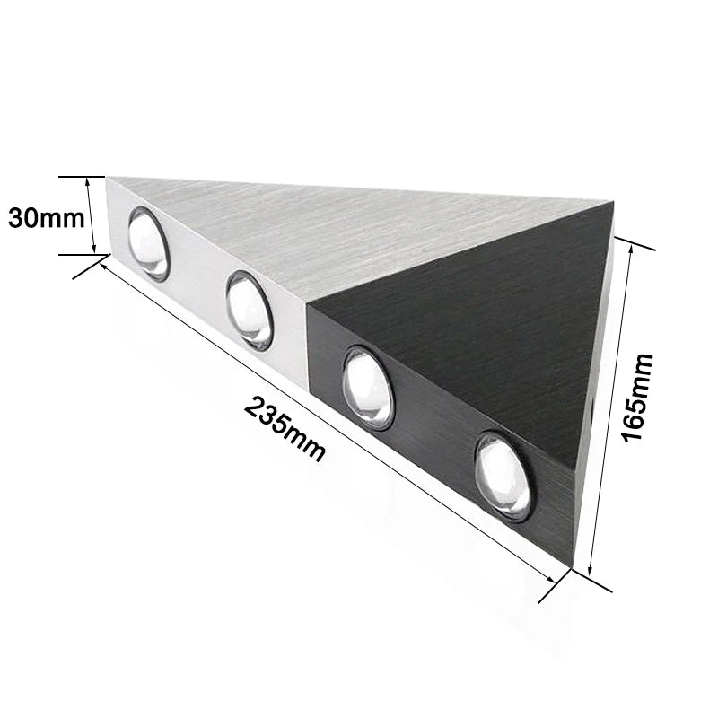 Hagood New Arrival 5W Triangle Decorative Led Wall Light AC85-265V Indoor Lighting Scandinavian Fancy Simple Modern Vintage