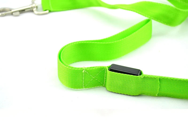 LED Dog Leash Light Luminous Pet Dog Lead Leash For Dogs Cats Nylon Light Night Safety Flashing Pet Dog Leashes For Small Dog