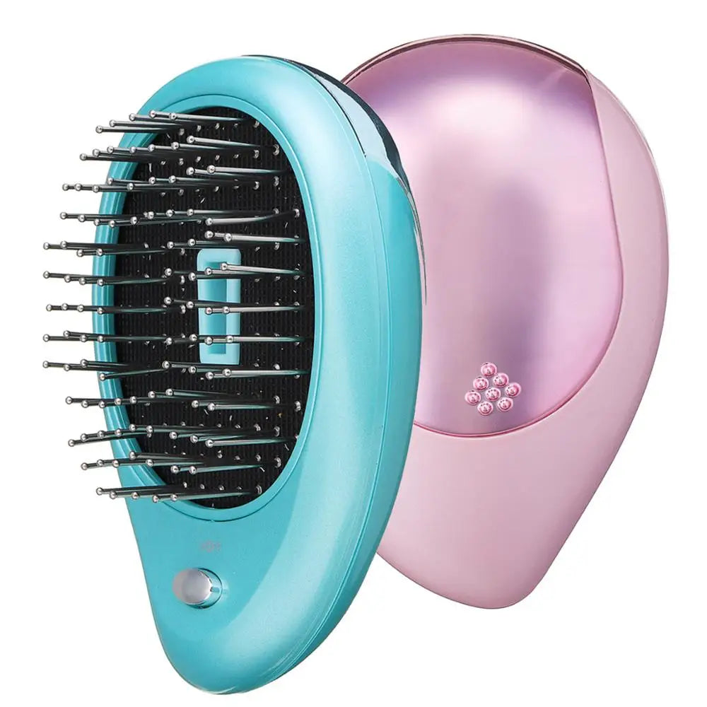 Anti-Static Ionic Hair Brush Electric Hair Brush Comb Massager Vibration Hair Scalp Massager Brush
