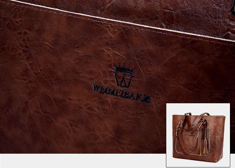 Bag Fashion Women Leather Handbag Brief Shoulder Bags Black White Large Capacity Luxury Handbags Tote Bags Design Bolsos