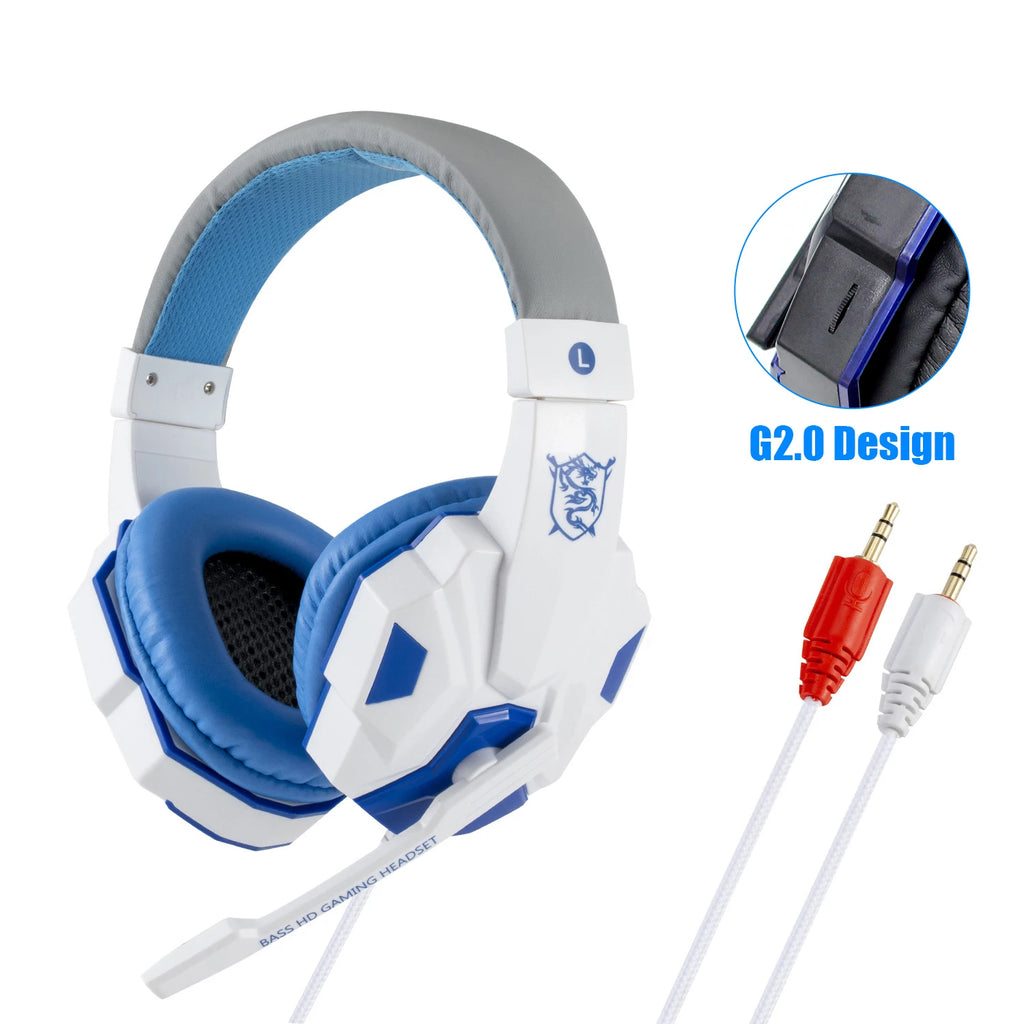 New Professional Wired Gaming Headphones With Microphone Led Light For Computer PS4 PS5 Xbox Bass Stereo PC Gaming Headset Gifts