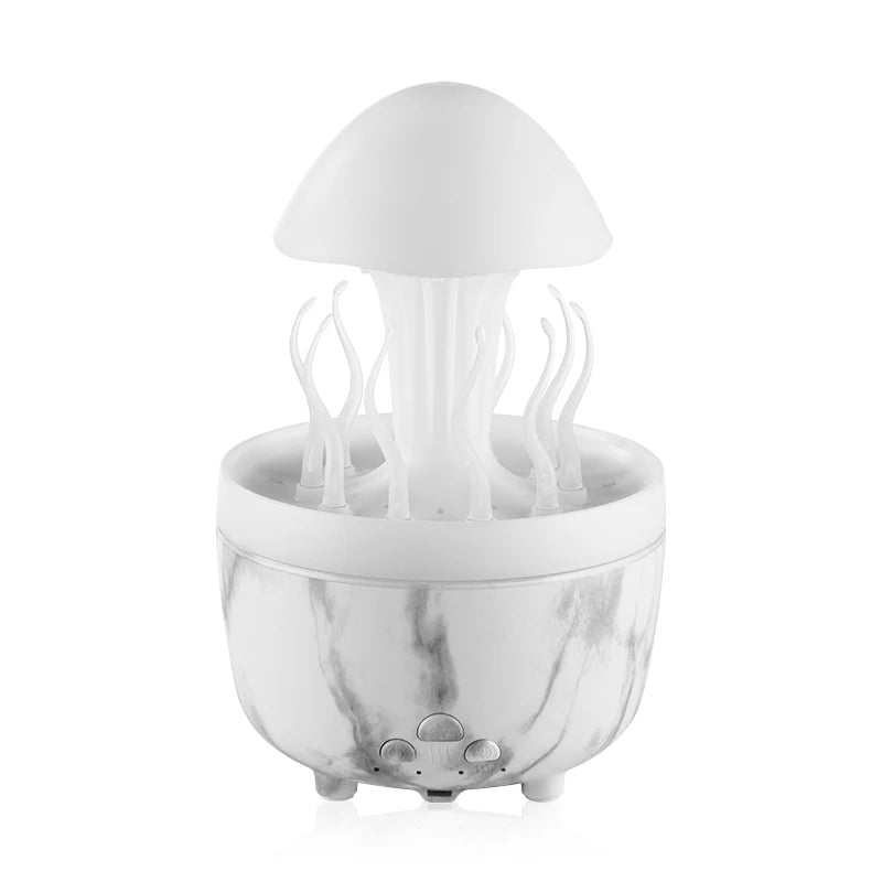Deep Sea Elf Rain Cloud Humidifier Water Drip Mushroom Aromatherapy Essential Oils Diffuser with 7 LED Night Light