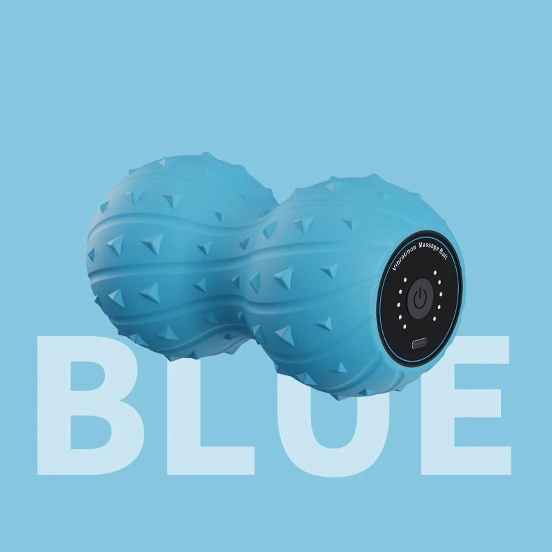 Portable Fascia Ball Fitness Yoga Equipment Peanut Ball Vibration Massage for Body Back Relaxation Cervical Vertebrae Exercise