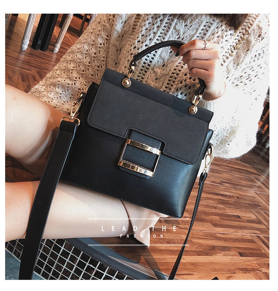 Women Bag Vintage Shoulder Bags 2021 New Buckle Matte Leather Handbags Crossbody Bags for Women Famous Brand Summer Style Sac