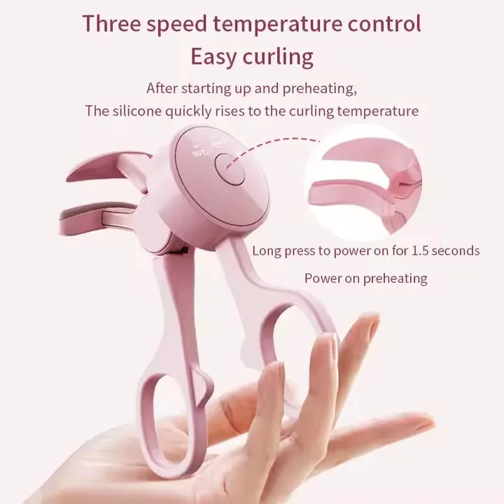 Korea Fast Shipping Portable Electric Eyelash Curler Lash Lift Extension Natural Heated Eyelash Curler Manufacturer