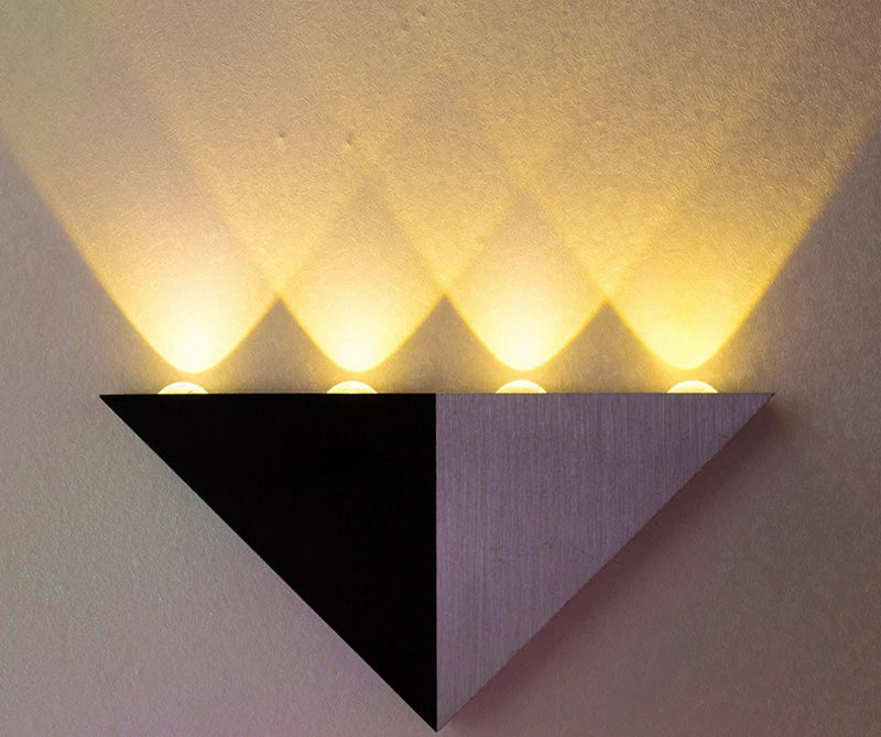 Hagood New Arrival 5W Triangle Decorative Led Wall Light AC85-265V Indoor Lighting Scandinavian Fancy Simple Modern Vintage