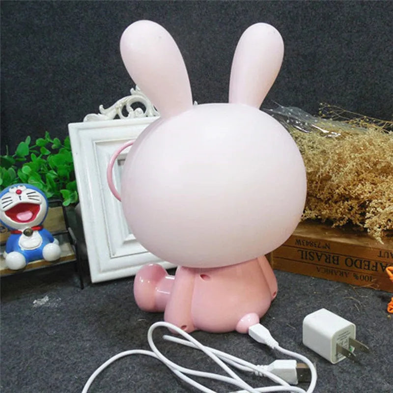 LED Night Light Touch Cartoon New Bunny Table Lamp Baby Kids Room Bedside Night Light Christmas Gifts Decor Home Bedroom Party