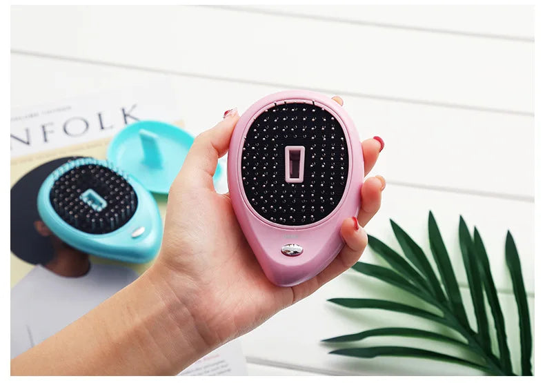 Anti-Static Ionic Hair Brush Electric Hair Brush Comb Massager Vibration Hair Scalp Massager Brush