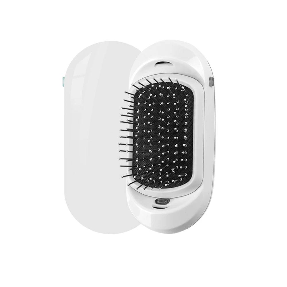 2.0 Portable Ionic Hairbrush Dropshipping Niche Product Double Negative Ions Hair Brush With Pattern Hair Scalp Massage Comb