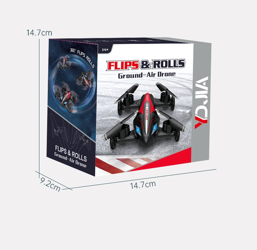 D85 2in1 Mini Drone Air-Ground Flying Car 2.4G Dual Mode Racing Professional RC Car Quadcopter Drones Children Off-road Toy Dron