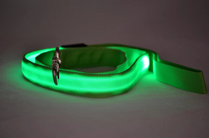 LED Dog Leash Light Luminous Pet Dog Lead Leash For Dogs Cats Nylon Light Night Safety Flashing Pet Dog Leashes For Small Dog