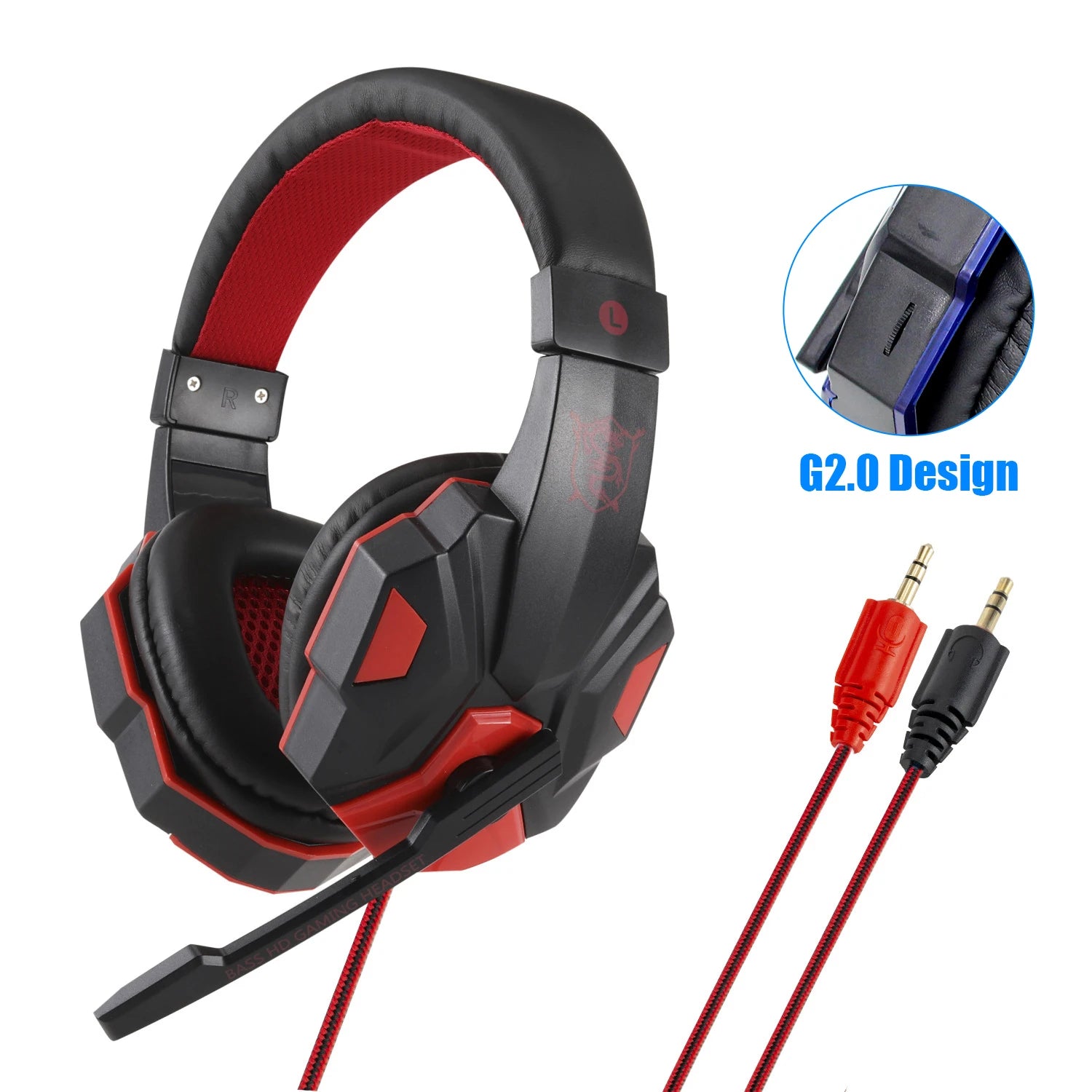 New Professional Wired Gaming Headphones With Microphone Led Light For Computer PS4 PS5 Xbox Bass Stereo PC Gaming Headset Gifts