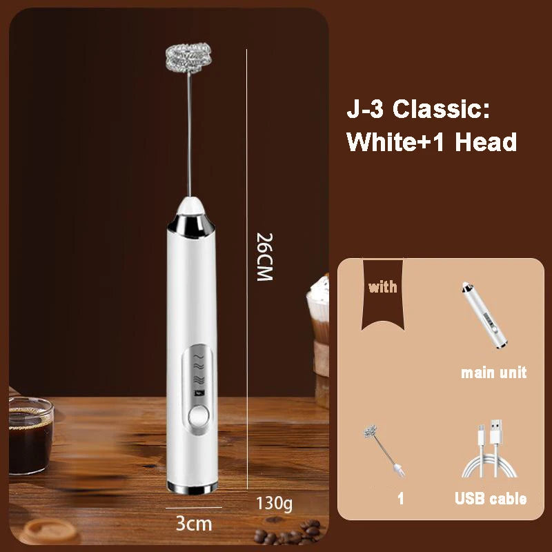 Electric Multi-functional Milk Frother Household Lightweight Hand Mixer for Coffee and Tea Milk Foam on Stock
