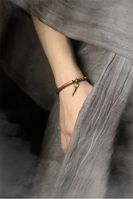 Whole Viking Hammered Pure Copper Bracelet Retro Processed Oxidized Street Rock Style Metal Vajar Unisex Men Women Gift Jewelry