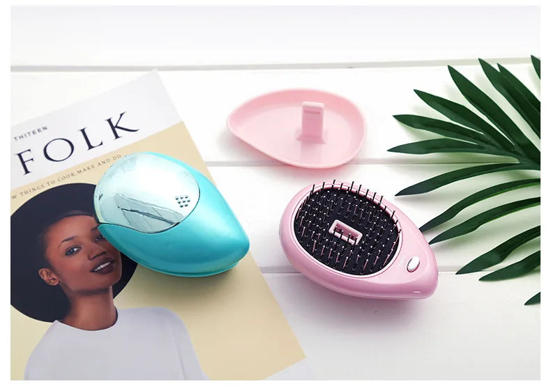 Anti-Static Ionic Hair Brush Electric Hair Brush Comb Massager Vibration Hair Scalp Massager Brush