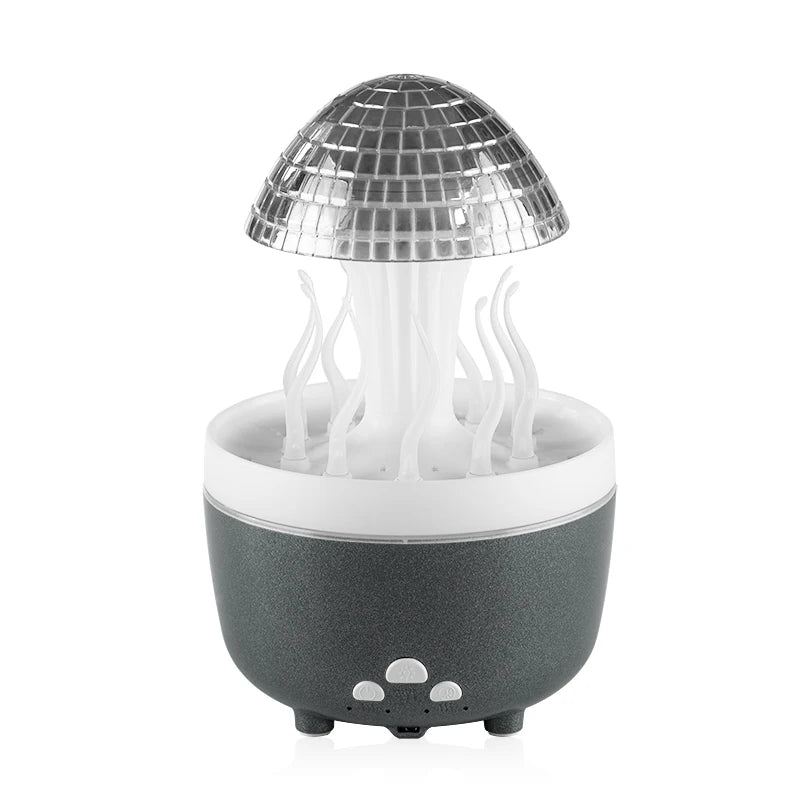 Deep Sea Elf Rain Cloud Humidifier Water Drip Mushroom Aromatherapy Essential Oils Diffuser with 7 LED Night Light