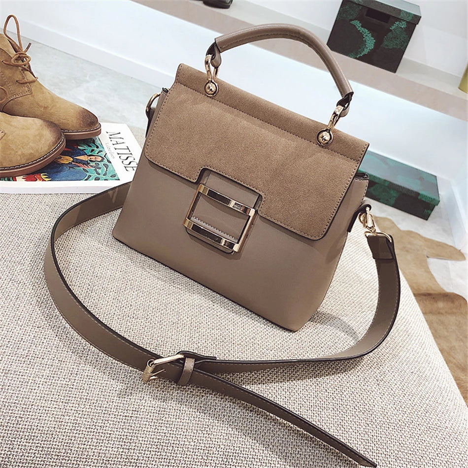 Women Bag Vintage Shoulder Bags 2021 New Buckle Matte Leather Handbags Crossbody Bags for Women Famous Brand Summer Style Sac