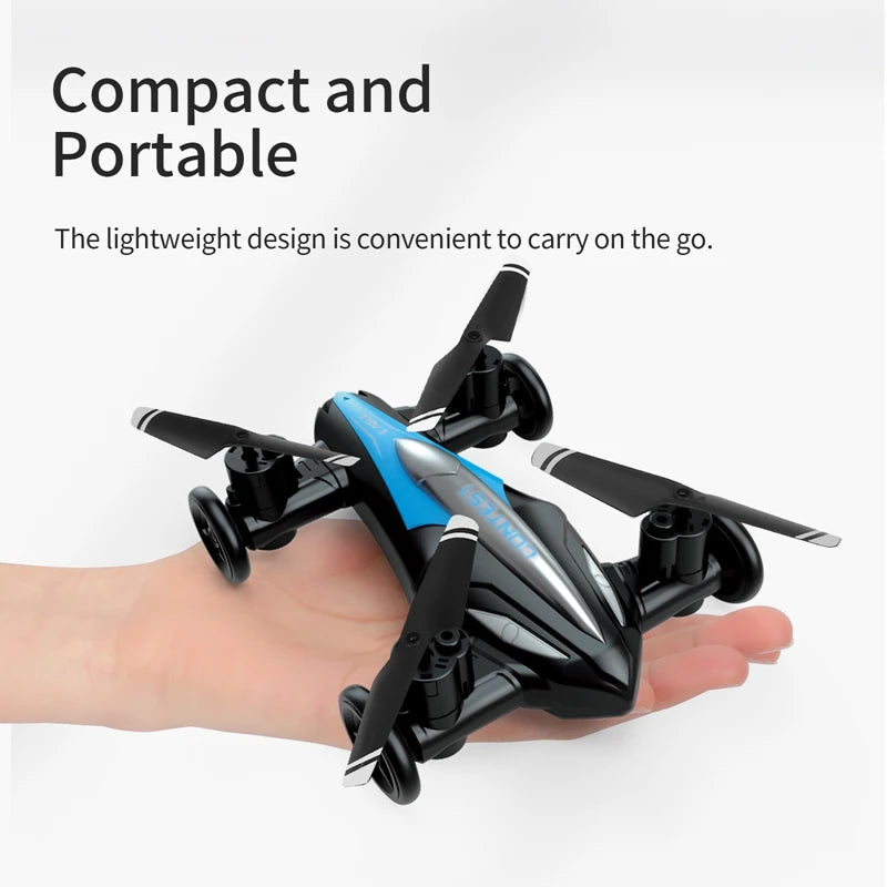 D85 2in1 Mini Drone Air-Ground Flying Car 2.4G Dual Mode Racing Professional RC Car Quadcopter Drones Children Off-road Toy Dron
