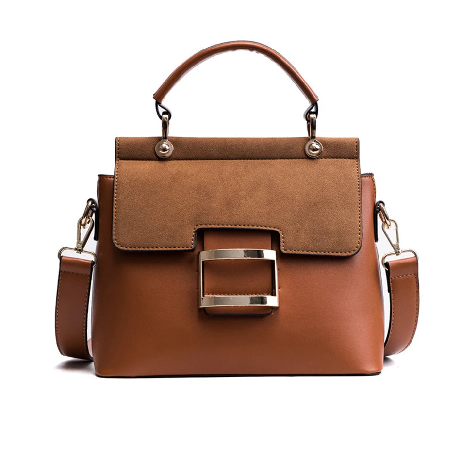 Women Bag Vintage Shoulder Bags 2021 New Buckle Matte Leather Handbags Crossbody Bags for Women Famous Brand Summer Style Sac