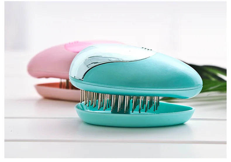 Anti-Static Ionic Hair Brush Electric Hair Brush Comb Massager Vibration Hair Scalp Massager Brush