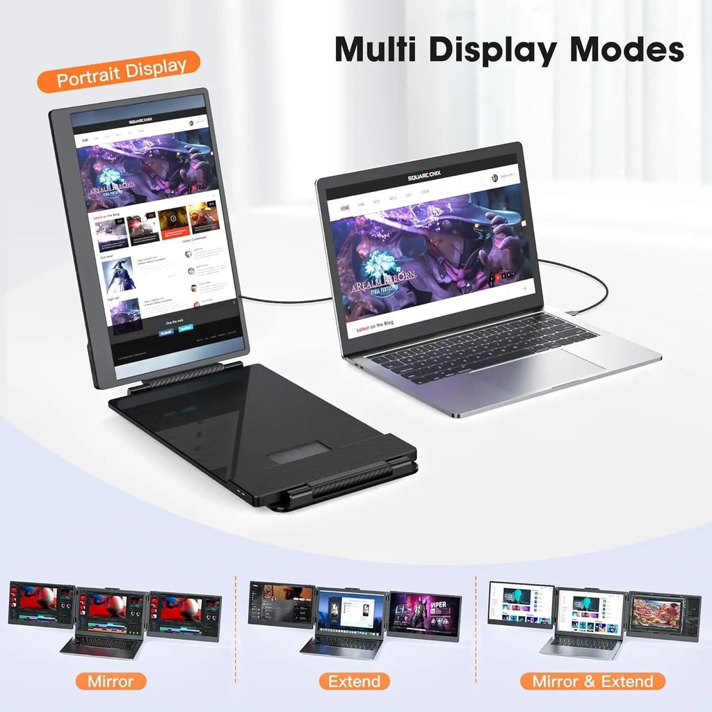Factory Wholesale S2 IPS Full HD Dual Portable Monitors Tri Screen Monitor Extended Laptop Screen