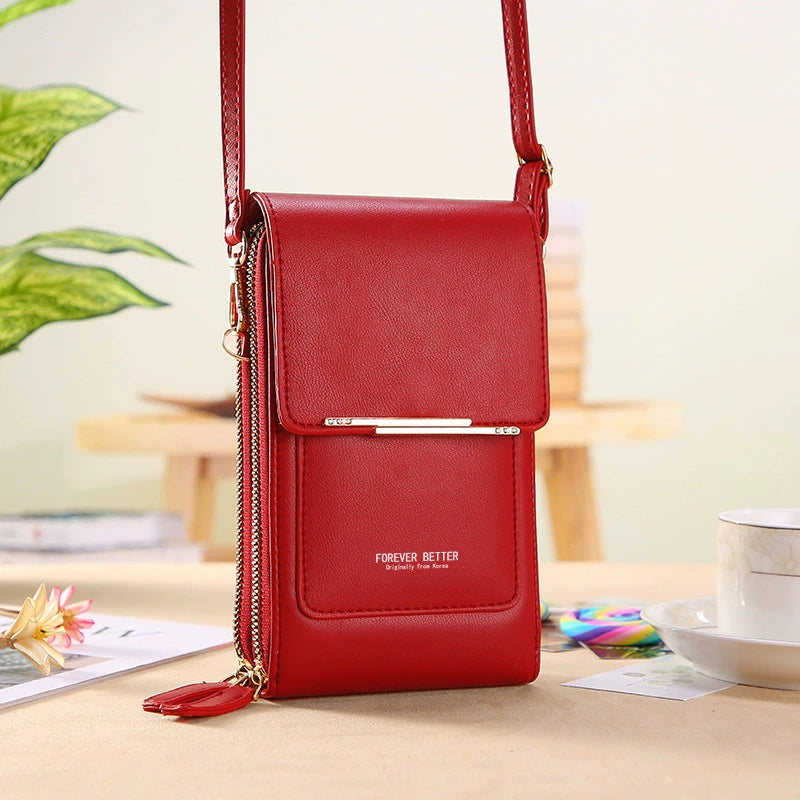 2025 New Arrival Ladies Phone Bag Touch Screen Can Hold Change Card Large Capacity High-End Crossbody Small Shoulder Bag