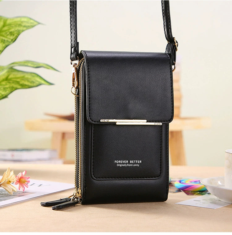 2025 New Arrival Ladies Phone Bag Touch Screen Can Hold Change Card Large Capacity High-End Crossbody Small Shoulder Bag