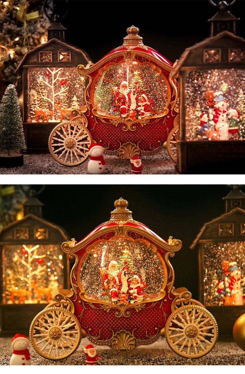 Christmas Tree Decoration Scene Decoration Decoration Elderly Snowflake Desktop Small Night Lamp Kids Gift Decoration Atmosphere