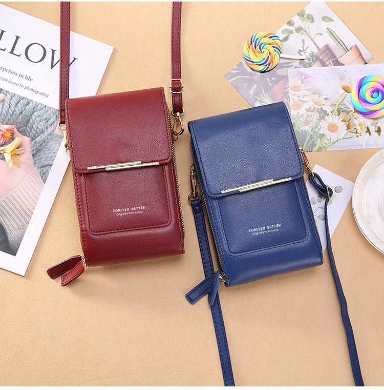 2025 New Arrival Ladies Phone Bag Touch Screen Can Hold Change Card Large Capacity High-End Crossbody Small Shoulder Bag