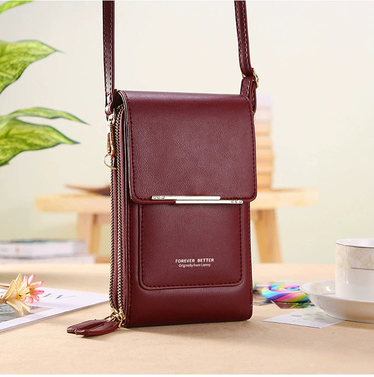 2025 New Arrival Ladies Phone Bag Touch Screen Can Hold Change Card Large Capacity High-End Crossbody Small Shoulder Bag