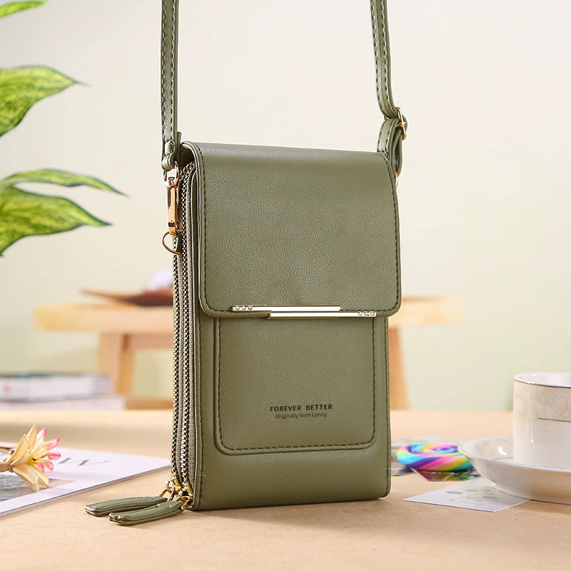 2025 New Arrival Ladies Phone Bag Touch Screen Can Hold Change Card Large Capacity High-End Crossbody Small Shoulder Bag