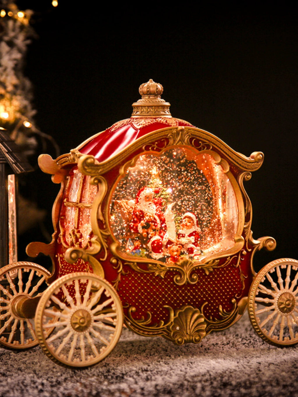 Christmas Tree Decoration Scene Decoration Decoration Elderly Snowflake Desktop Small Night Lamp Kids Gift Decoration Atmosphere