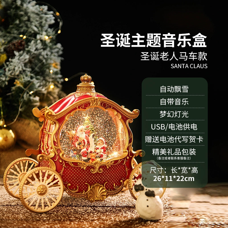 Christmas Tree Decoration Scene Decoration Decoration Elderly Snowflake Desktop Small Night Lamp Kids Gift Decoration Atmosphere