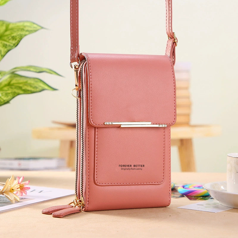 2025 New Arrival Ladies Phone Bag Touch Screen Can Hold Change Card Large Capacity High-End Crossbody Small Shoulder Bag