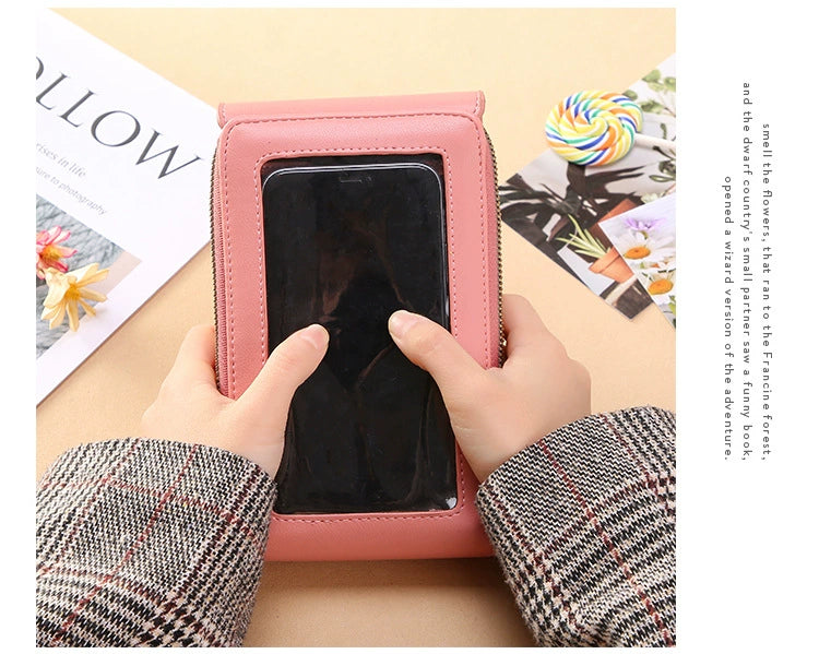 2025 New Arrival Ladies Phone Bag Touch Screen Can Hold Change Card Large Capacity High-End Crossbody Small Shoulder Bag