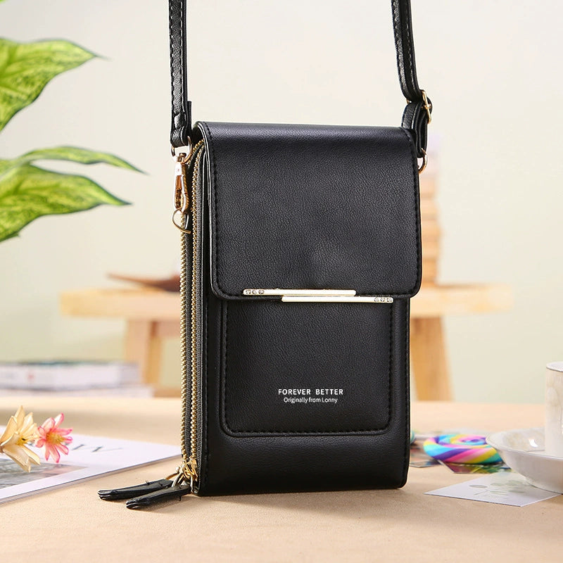 2025 New Arrival Ladies Phone Bag Touch Screen Can Hold Change Card Large Capacity High-End Crossbody Small Shoulder Bag