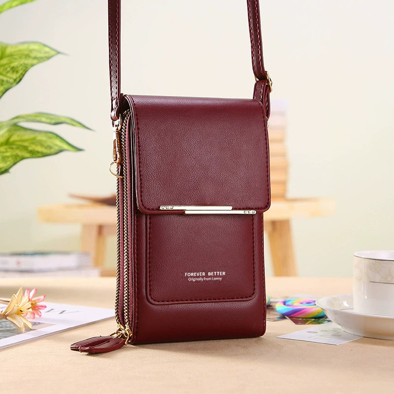 2025 New Arrival Ladies Phone Bag Touch Screen Can Hold Change Card Large Capacity High-End Crossbody Small Shoulder Bag