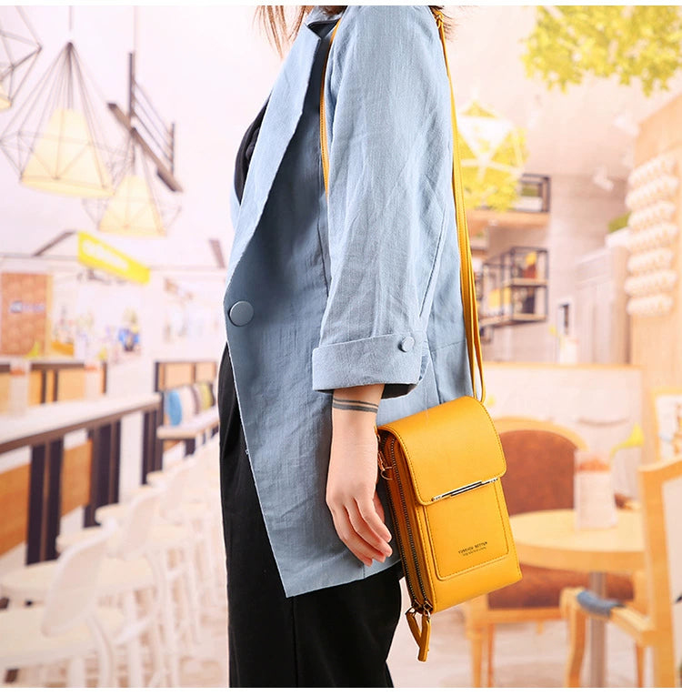 2025 New Arrival Ladies Phone Bag Touch Screen Can Hold Change Card Large Capacity High-End Crossbody Small Shoulder Bag