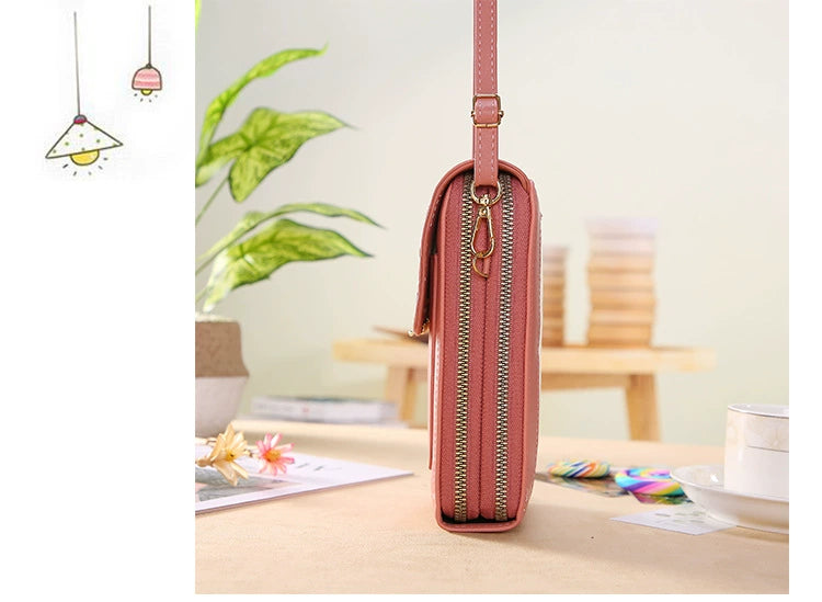 2025 New Arrival Ladies Phone Bag Touch Screen Can Hold Change Card Large Capacity High-End Crossbody Small Shoulder Bag
