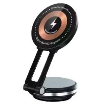 Factory Direct Sales Folding Electric Vacuum Adsorption Screen Glass Suction Tray Magnetic Suction Wireless Charger Car Phone Holder