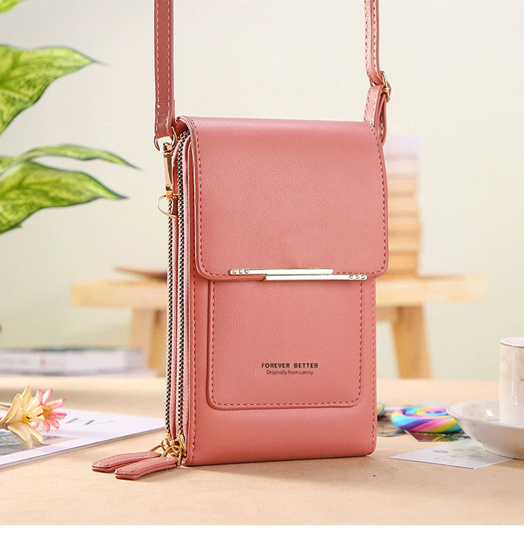 2025 New Arrival Ladies Phone Bag Touch Screen Can Hold Change Card Large Capacity High-End Crossbody Small Shoulder Bag