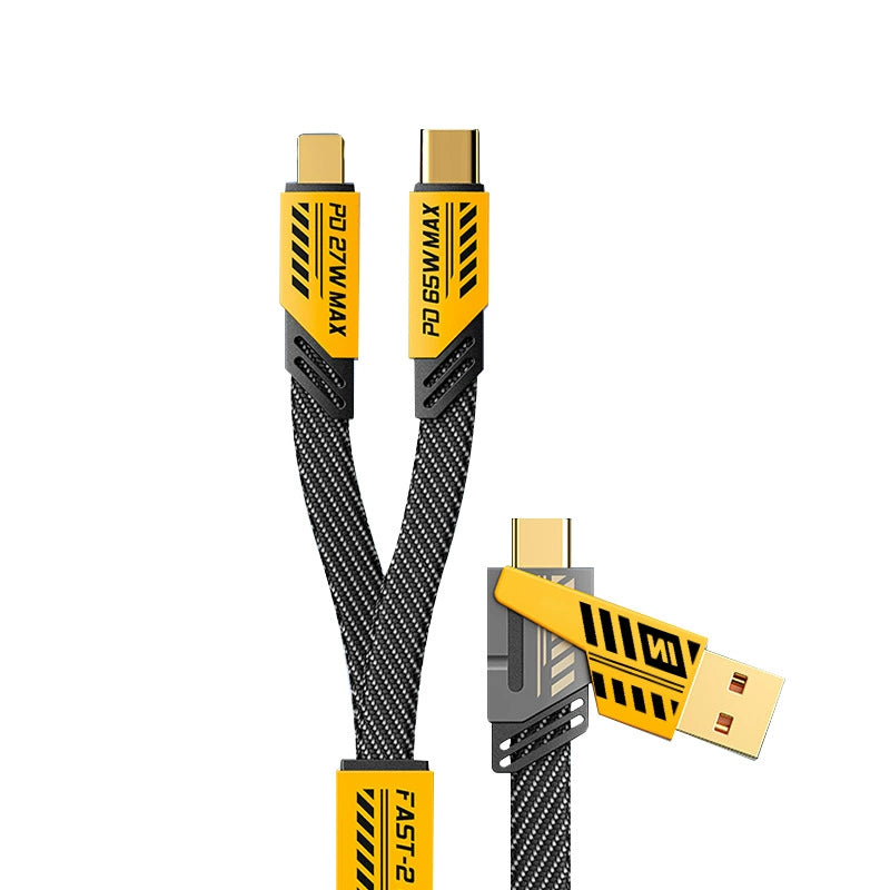 PD Gallium Nitride Two-Drag Two-Magnetic Data Cable Charging Plug