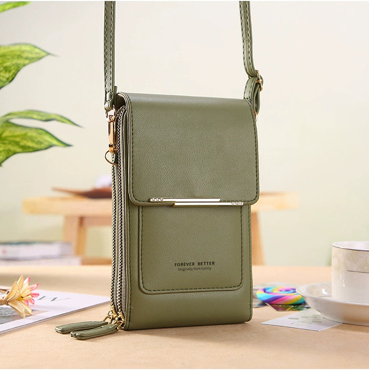 2025 New Arrival Ladies Phone Bag Touch Screen Can Hold Change Card Large Capacity High-End Crossbody Small Shoulder Bag