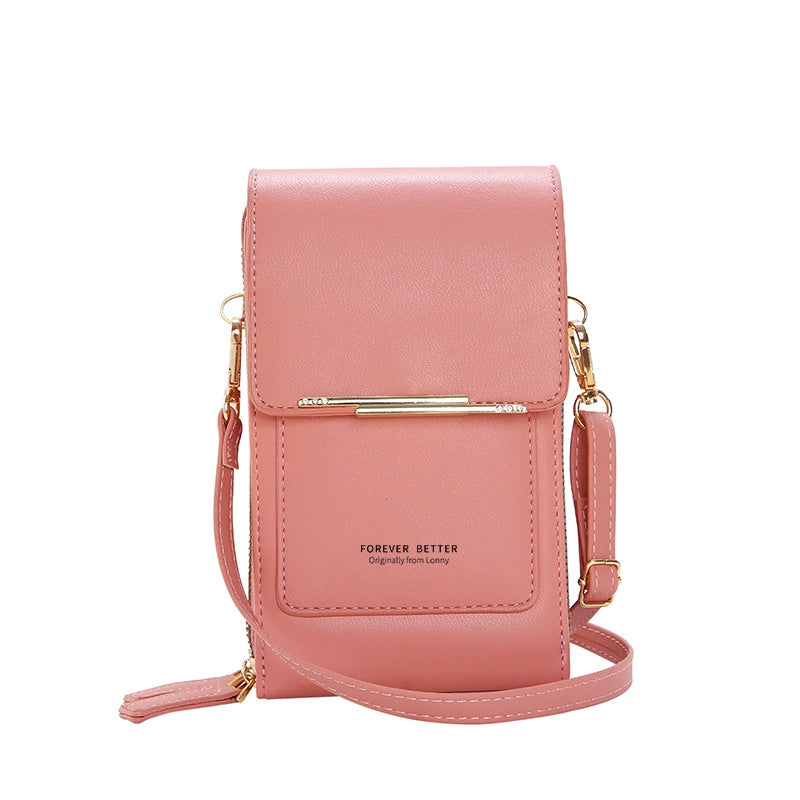 2025 New Arrival Ladies Phone Bag Touch Screen Can Hold Change Card Large Capacity High-End Crossbody Small Shoulder Bag