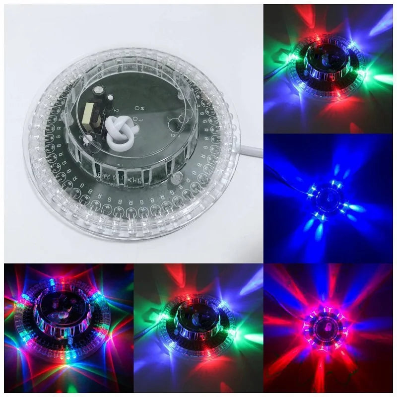 LED RGB Stage Light MiNi Colorful Rotating KTV Bar Home Party DJ Disco Effect Light LED Disco Sound Strobe Light
