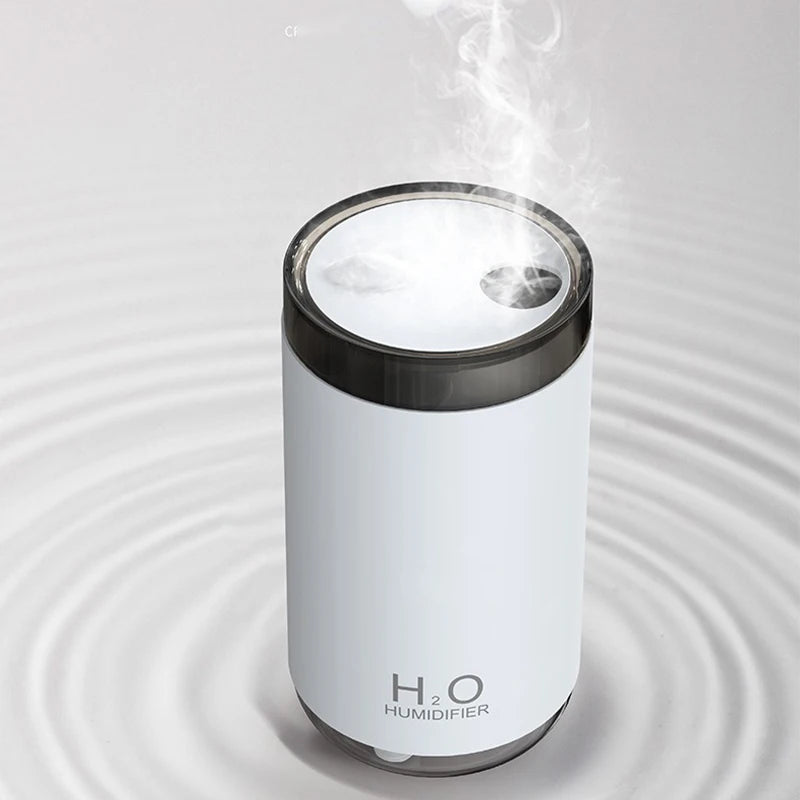 250ml New Creative Smoke Ring Air Humidification USB Mini Jellyfish Humidifier Protable Car Mist Spray Diffuser Night Light Home