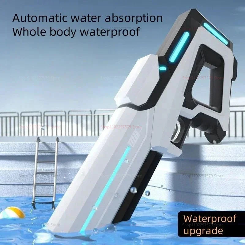 2025 New Automatic Water Absorbing Electric Water Gun for Kids Adults Outdoor Beach Pool Swim Summer Toys Water Fight Party Game